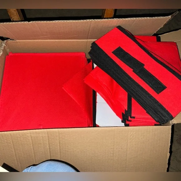 NIB FREE SHPG 2 Red Ornament Storage Boxes each holds 72 ornaments. - Picture 5 of 6